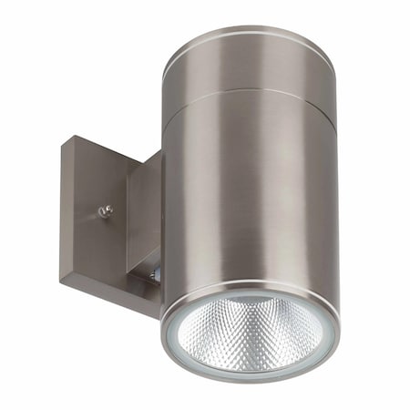 Westgate 4 in.Wall Mount Outdoor Cylinder Downlight 3CCT Selectable, 15W, Brushed Nickel WMC-DL-MCT-BN-DT